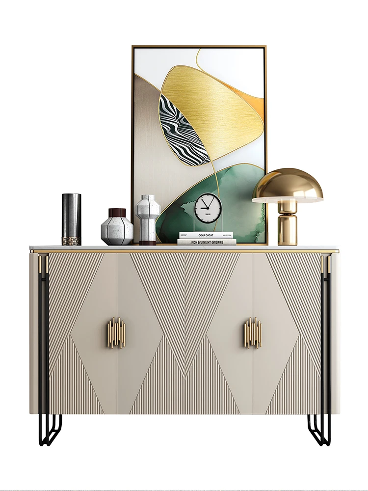 Светильник TTItalian для прихожей, роскошный шкаф-сервант с каменной пластиной, современный минималистичный декор для гостиной, прихожей