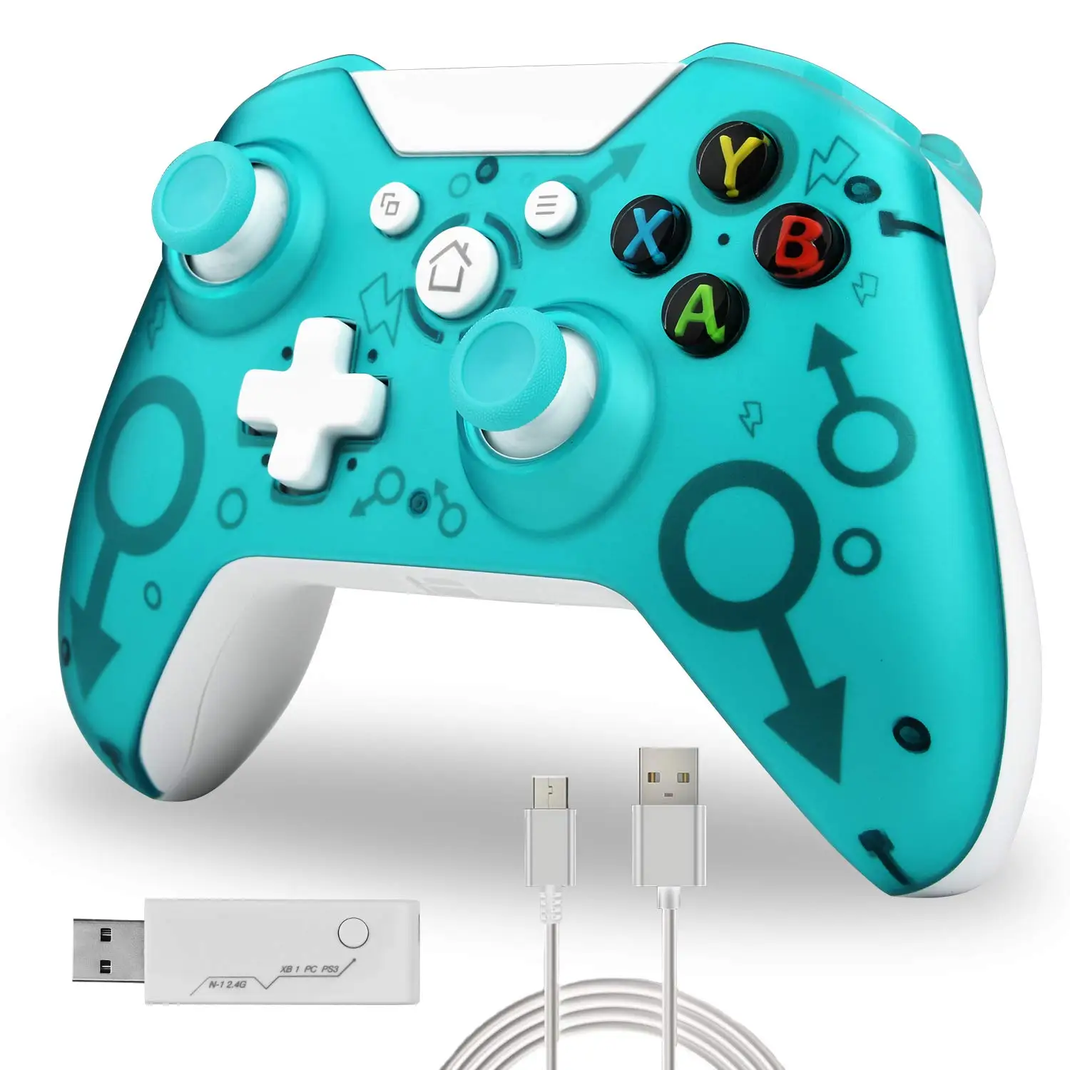 

Беспроводной контроллер TechKen, игровой контроллер для ПК, совместимый с Xbox Series X/S/Xbox One S/One X/Windows 7/8/10