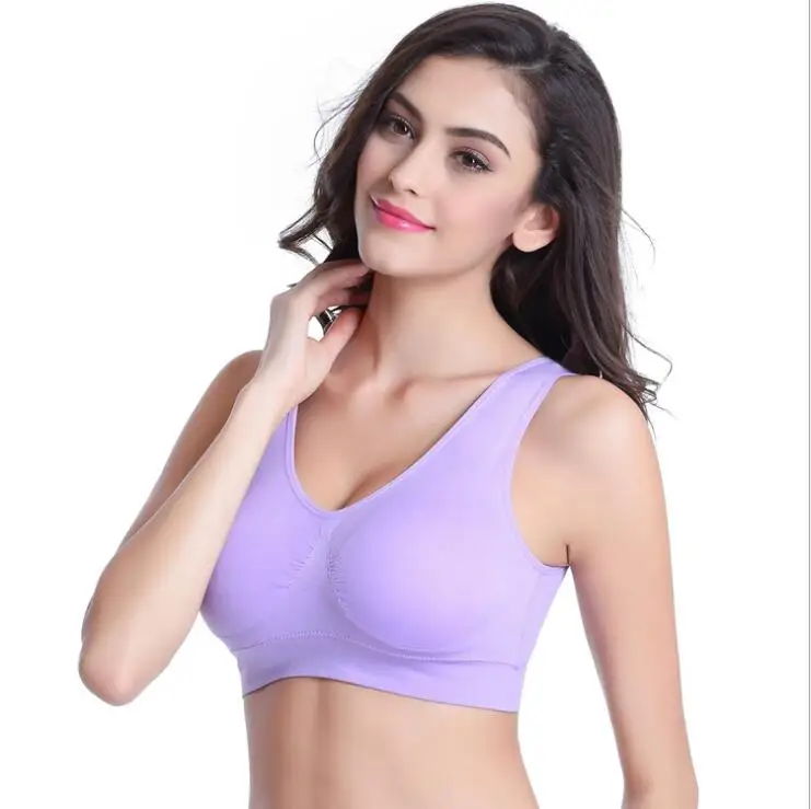 

S-6XL Hollow Out Women Sport Bra Fitness Yoga Running Vest Underwear Padded Crop Tops Underwear No Wire-rim gym top bras