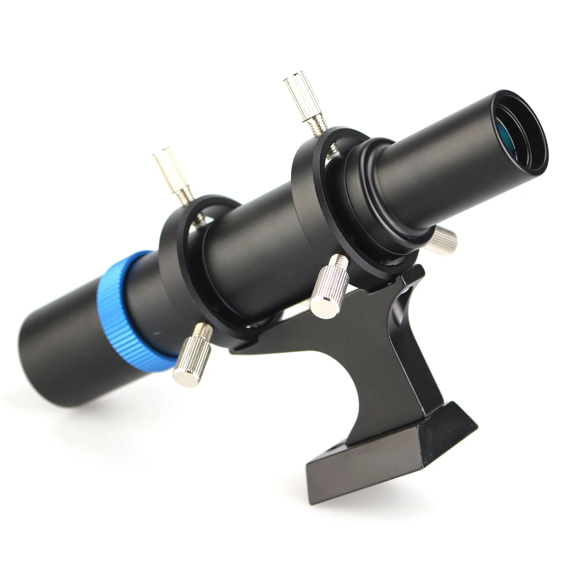 Fully Metal 6x30straight-Through Finder Scope W/ Six Metal Nylon-Tipped Thumbscrews for Precise Aiming LD2047A