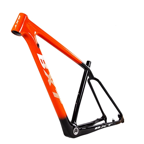 half orange1 Рама карбоновая для горного велосипеда 29er BSA; Углерод MTB велосипед 142/148*12 мм Boost max fit 2,3 шины для горного велосипеда - Цвет: half orange1