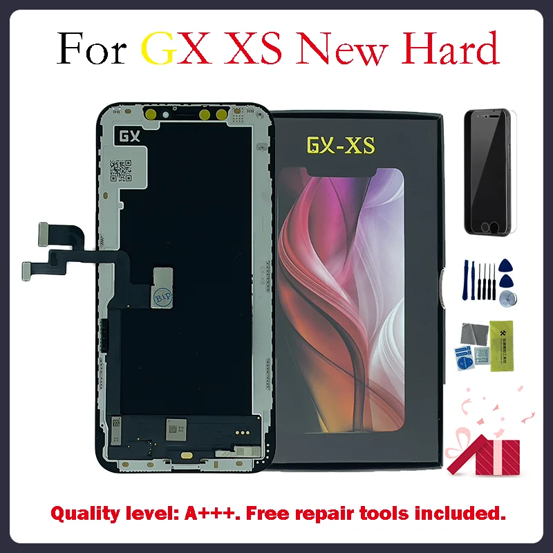 

100%GX New Hard OLED For iPhone XS LCD Screen AMOLED Digitizer Assembly Replacement GX New Hard For iPhone XS Display OLED