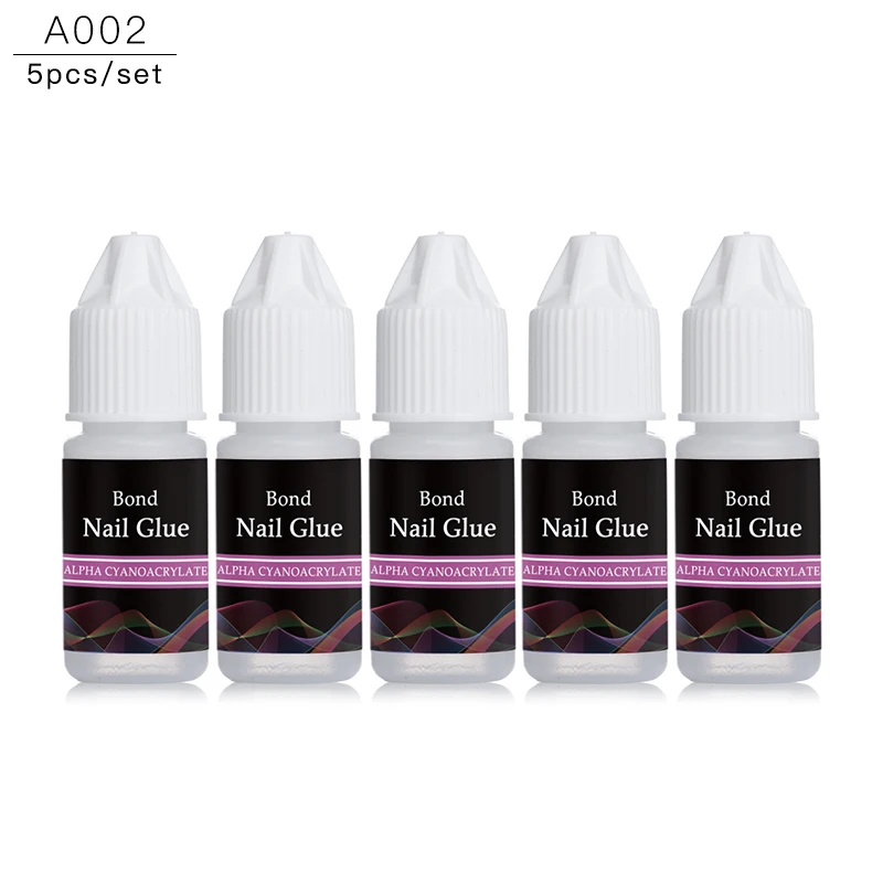 Быстросохнущий клей для ногтей акриловый французский дизайн ложные советы 3D