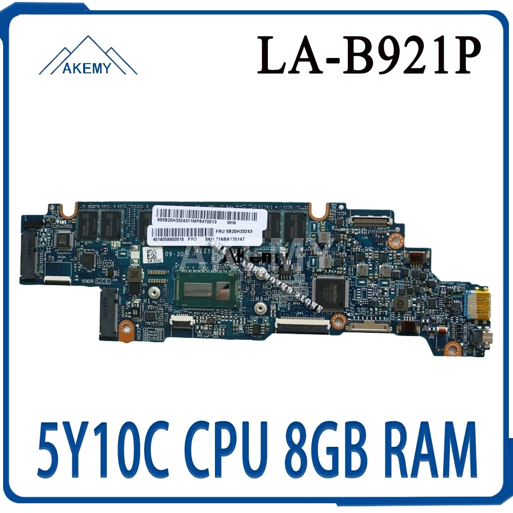 LA B921P mothebroard для For Lenovo Yoga 3 1170 11 материнская плата ноутбука AIZY0 W/ 5Y10C CPU 8GB RAM