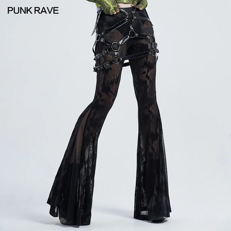 Punk Rave Fashion Hollow Sexy Skirt WQ504