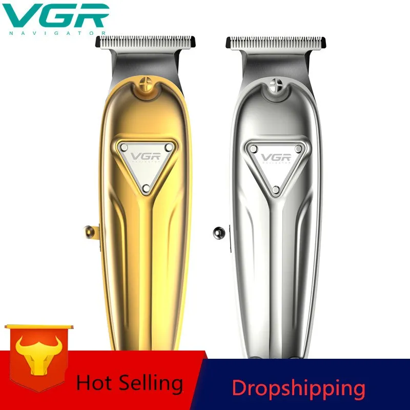 VGR машинка для стрижки волос перезаряжаемая штепсельная масляная голова