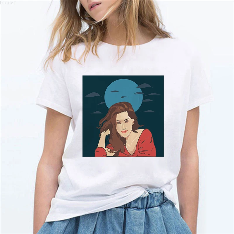 

Fashion Summer Tops T Shirt Women Tshirt New Vogue Tshirt Graphic Tee Cute Women T-shirt Female Tee Shirt 90s Girls Tee Tshirt