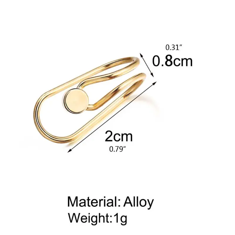 

9Pcs Ear Cuff Helix Cartilage Clip On Wrap Earrings Kit Non-Piercing Adjustable