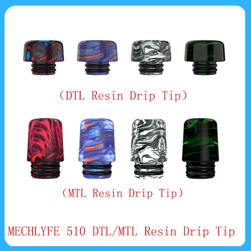 MECHLYFE 510 DTL/MTL Resin Drip Tip For Atomizer Tank E-Cigarette Vape kit | Electronic Cigarette Accessories