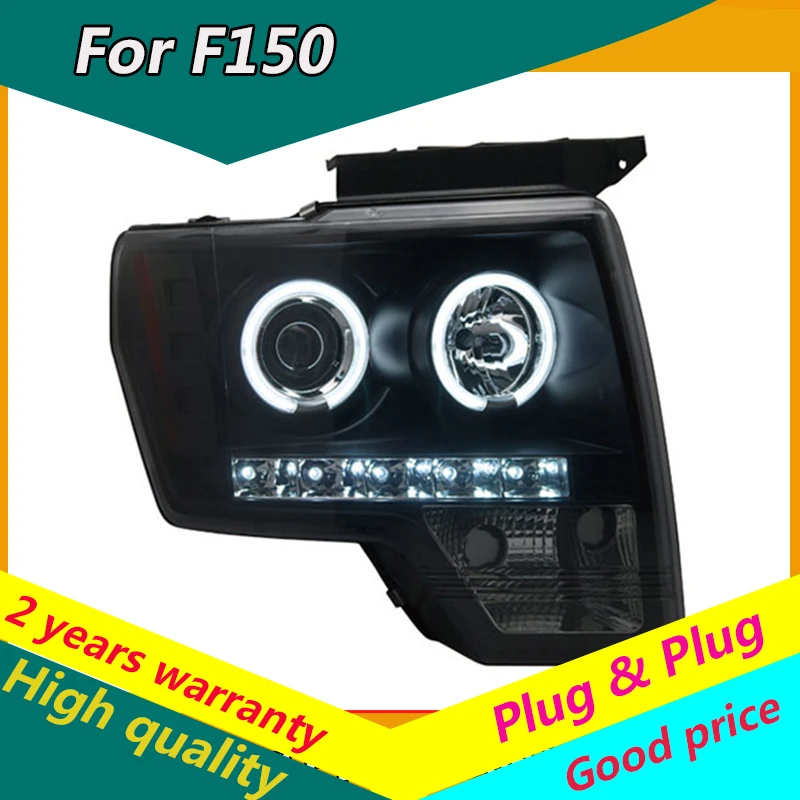 KOWELL автомобильный Стайлинг для Ford Raptor F150 фары 2008 2012 светодиодный DRL Объектив