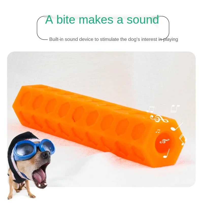 

Funny Dog Toy Bite-Resistant Molar Sound Whistle Bite Stick Puppy Large Dog Pet Puppy Teddy Relieving Stuffy Artifact