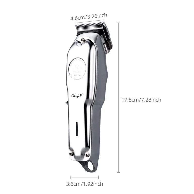 

Ckeyin All-Metal 0Mm Hair Clipper With Stainless Steel Blade Professional Hair Trimmer USB Rechargeable Hair Cutter Cordless
