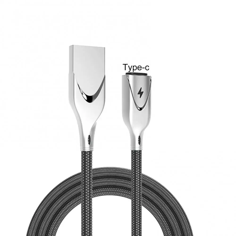 

1 м 5A передачи данных Алюминий сплав Быстрый зарядный кабель с Тип-c/Micro-USB/8 Pin Интерфейс защита от перегрузки по току