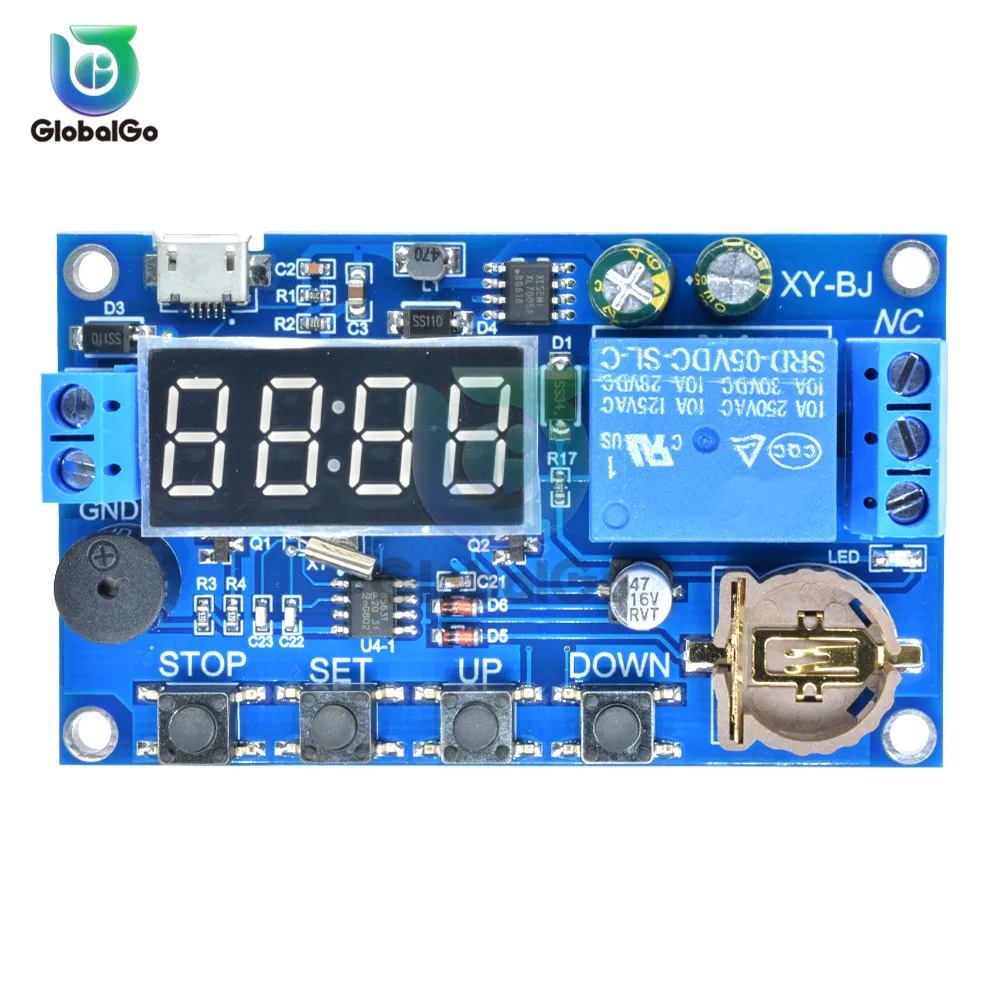 Релейный светодиодный с цифровым светодиодным индикатором в режиме реального