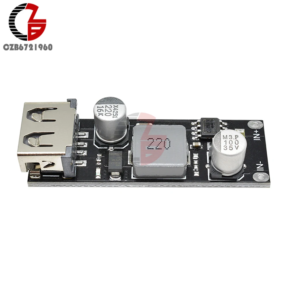 Автомобильное зарядное устройство USB зарядная плата быстрое понижающее с