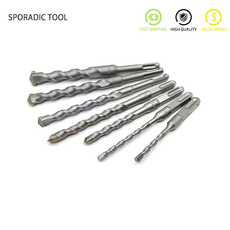 

6MM-16MMSquare Shank SDS Impact Drill Hole Saw Drilling 110mm-200mm Electric Hammer Drill Bits For Wall Concrete Brick Stone Bit