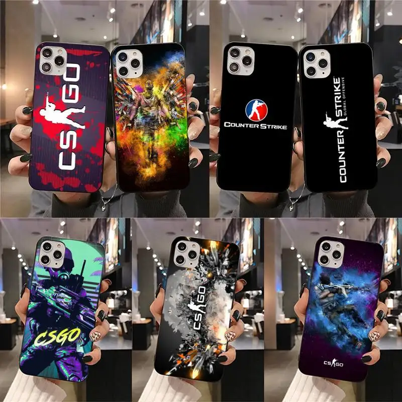 YJZFDYRM Counter Strike CS GO черный ТПУ мягкий чехол для телефона iPhone 11 pro XS MAX 8 7 6 6S Plus X 5S SE 2020 XR