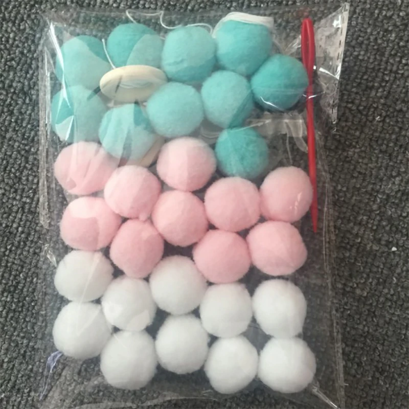 

Felt Balls DIY Handmade Pendents Kids Room Wall Decoration Hanging Ornament Nursery Garland String Best Gifts