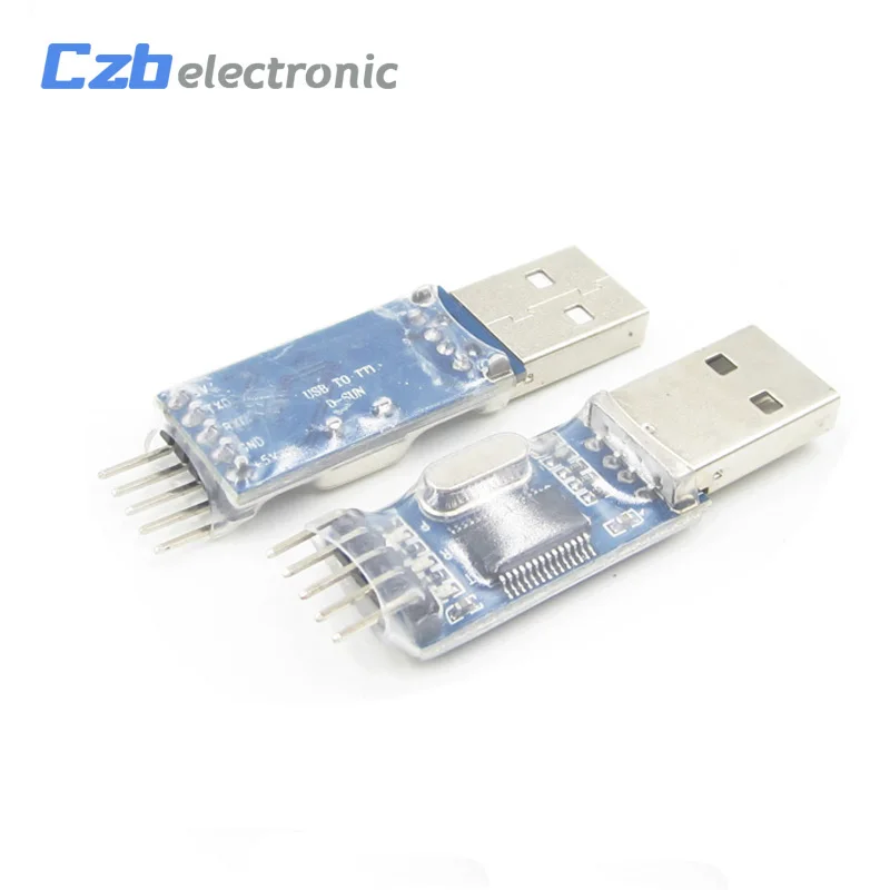 5 шт./лот PL2303 USB к RS232 ttl конвертер адаптер модуль с пылезащитной крышкой PL2303HX для