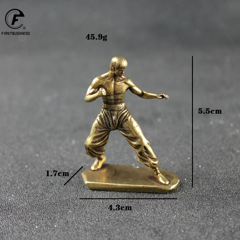 Латунная медная крутая кунг фу Ограниченная серия фигурка Брюса Ли