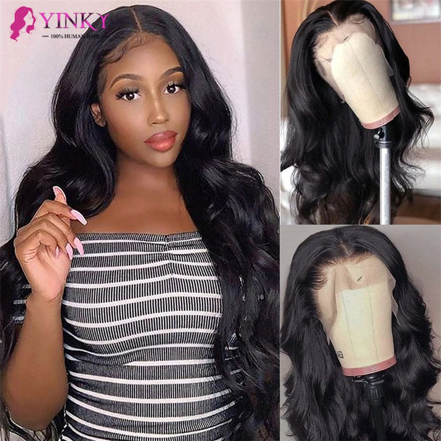 4X4 Body Wave Lace Closure wig 5X5 HD Transparent Lace Wigs Pre Plucked With Baby Hair for women human hair wigs