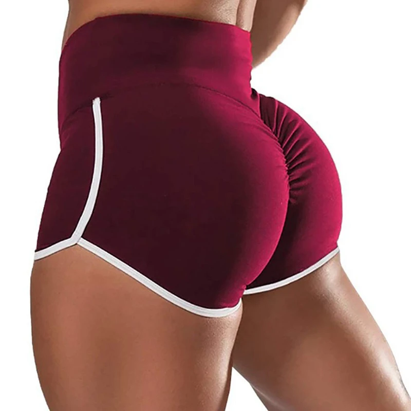 

Short Deportivo Mujer Women Yoga Shorts Summer Striped Athletic Shorts Ladies Sport Running Fitness Jogging Clothes S-3XL