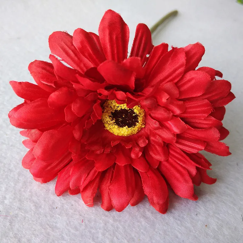 

3 Pieces Gerbera Flower Artificial Flowers Rafiza Bouquet Wedding Gerbera Flowers Hall Home Decor Flower Arrangement Decoration
