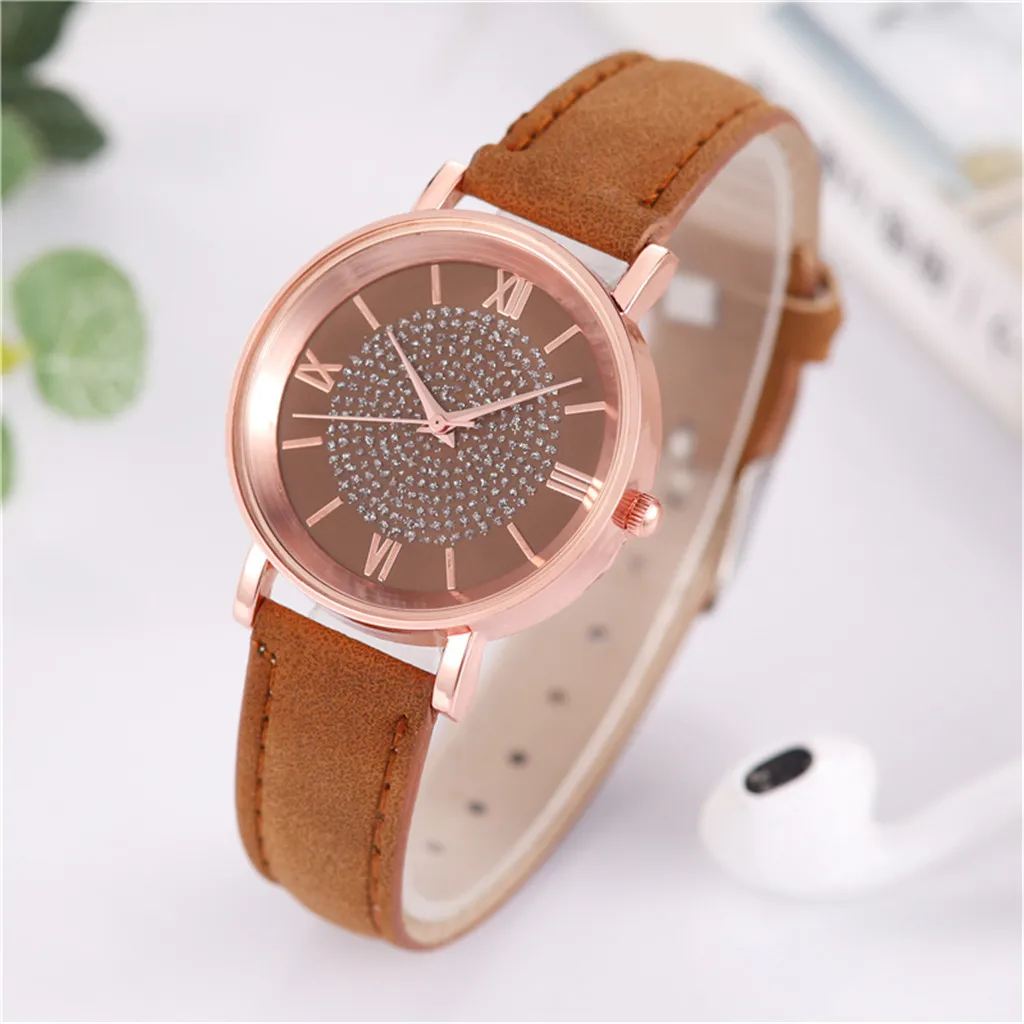 

30# Luxury Watch Stainless Steel Dial Casual Bracele Watch Diamond Decorated Watch Women Stylish Relogio Feminino