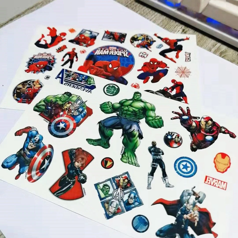 Тату-наклейки Disney мстители экшн-Фигурка Человека-паука Железного человека