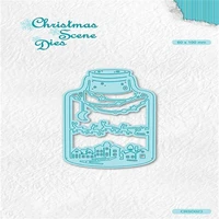 christmas wishing bottle cutting dies for scrapbook paper craft knife mould blade punch stencls no stamps 2021 new arrival