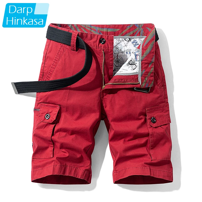 

Шорты мужские повседневные, Модные свободные штаны, пять точек, хлопковые уличные комбинезоны, лето