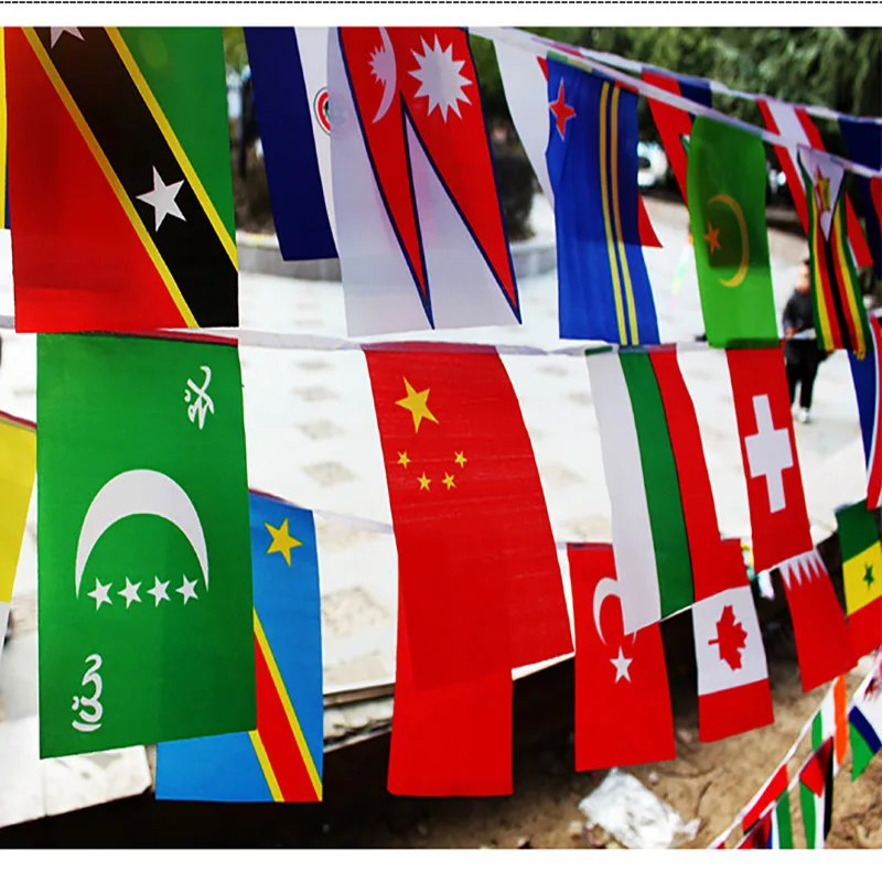 Веревка с флагом страны Кубок Европы флаг 24/32 гирлянды для футбола Декор дома