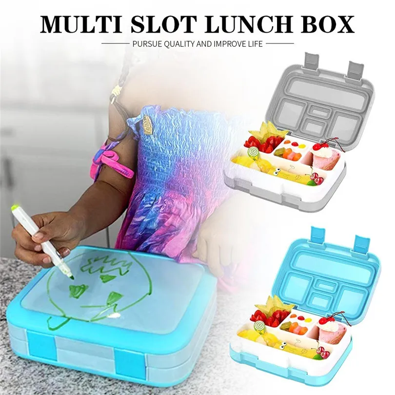 Коробка для ланча с пятью отделениями стандартная детская коробка еды прочная и