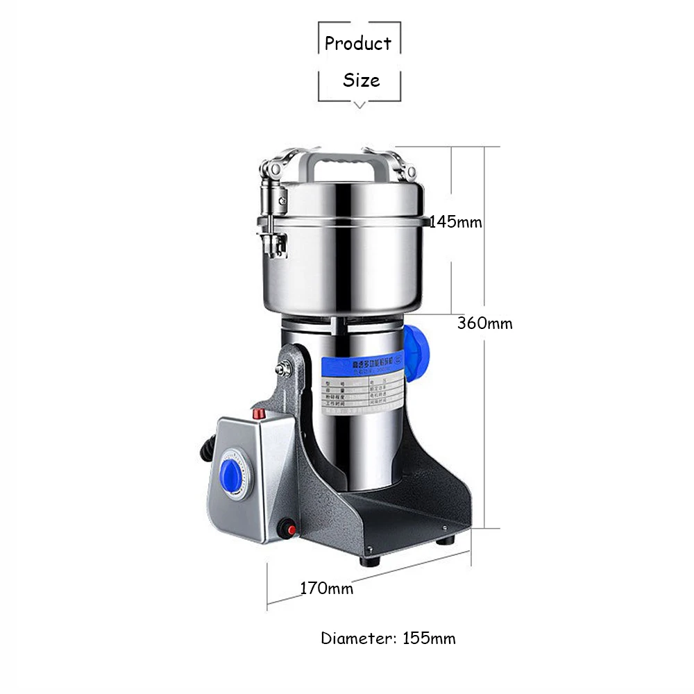 

800g Electric Coffee Grinder Coffee Beans Nuts Spices Grain Herbal Powder Mixer Dry Food grinder Spices grains Crusher
