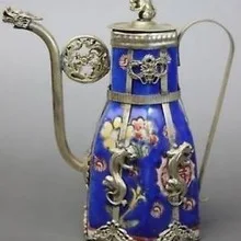 Коллекционный чайник из Китая тибетский серебряный дракон фарфоровый садовое
