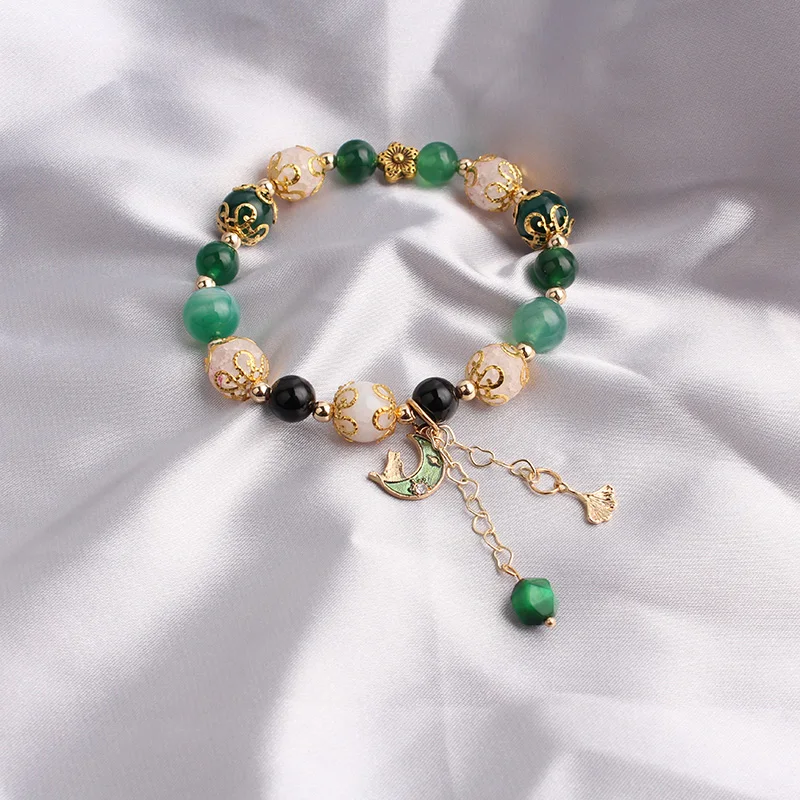 Женские браслеты ювелирные изделия натуральный цепочка с камнем ручная работа