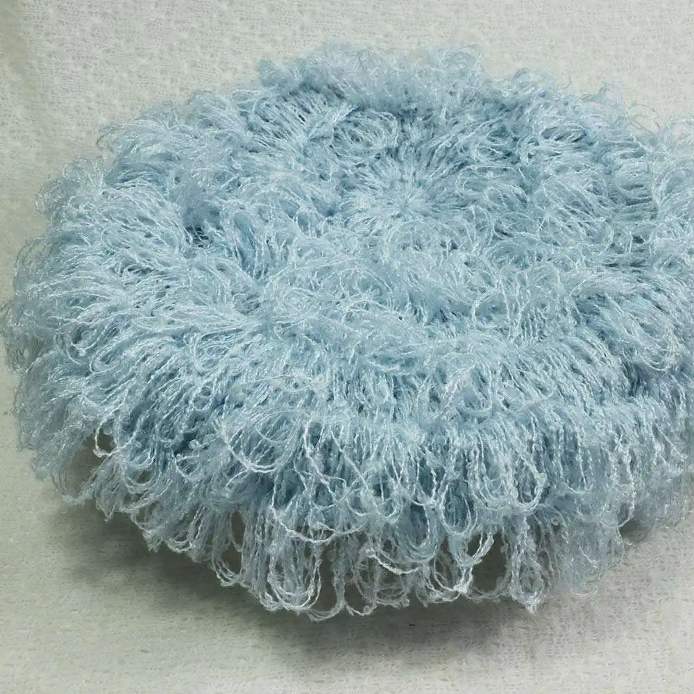 Light Blue D& J одеяло ручной вязки с бахромой для новорожденных, детское одеяло для фотосессии, реквизит для фотосессии, корзина с наполнителем, коврик для фотосессии - Цвет: Light Blue