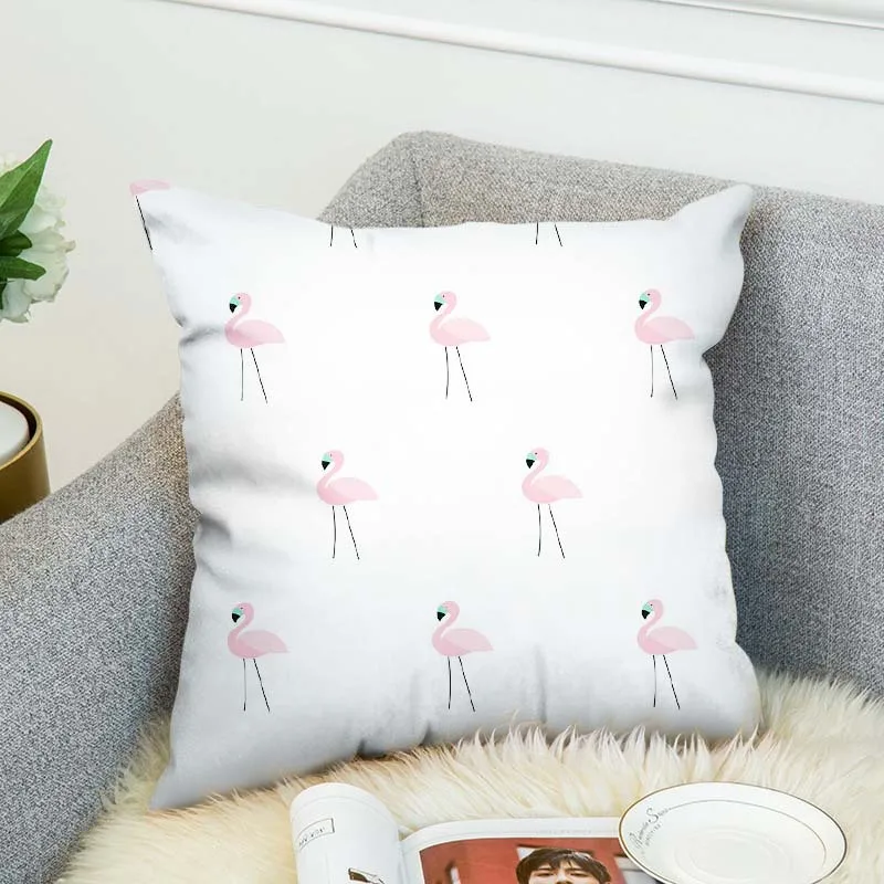 

Tassel Pink Flamingo Palm Leaf FlowerNew High Grade Decorative Pillow Case Car Home Sofa Cushion Cover 3D Digital Print style-4