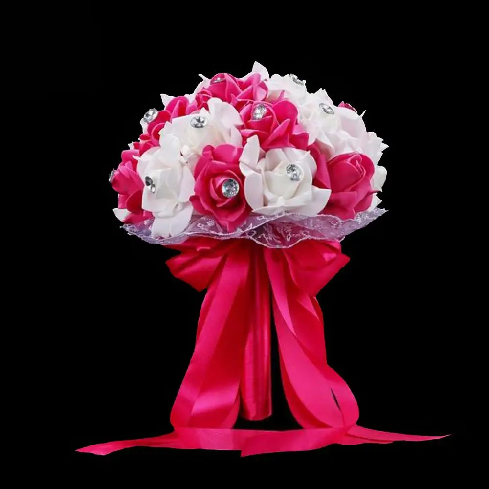 Букет невесты на свадьбу букет из искусственных синих и белых цветов ручной