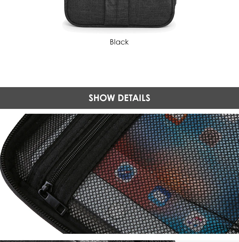 BAGSMART электронные дорожные аксессуары нейлон для sd-карты USB кабель Kindle iPad зарядное устройство портативные аксессуары сумка