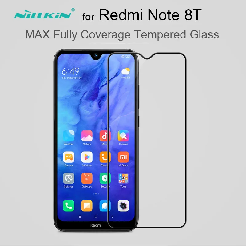 Полноразмерная защита экрана из закаленного стекла для Redmi Note 8T оригинальная