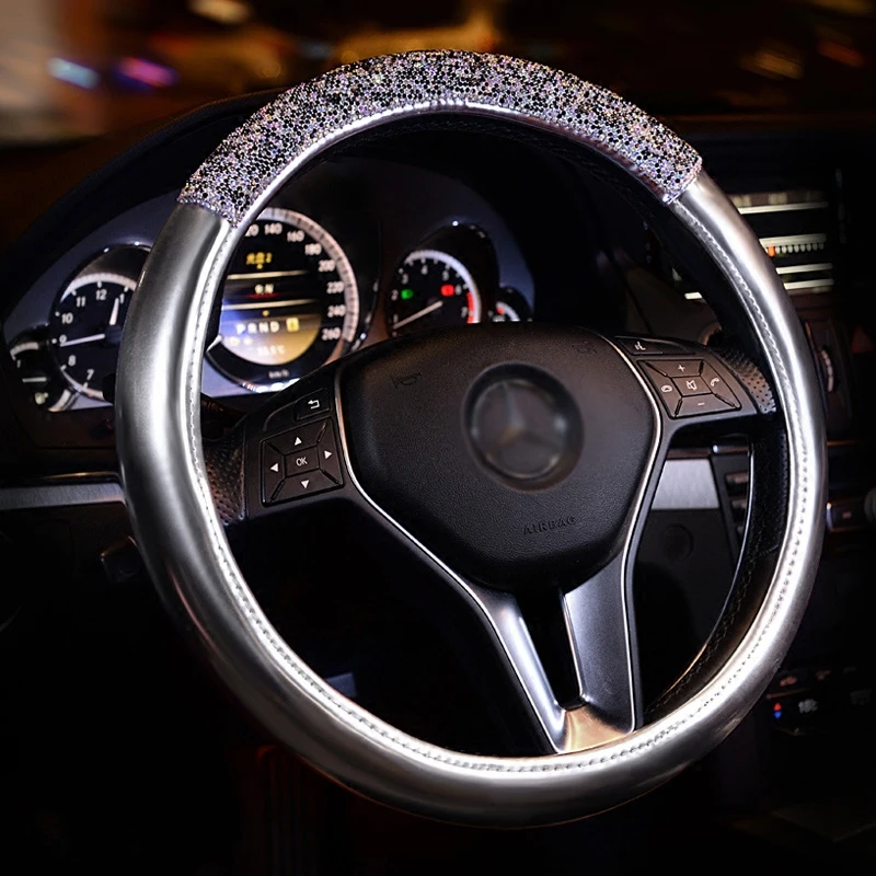 Роскошный чехол на руль со стразами для женщин и девочек блестящий стразы