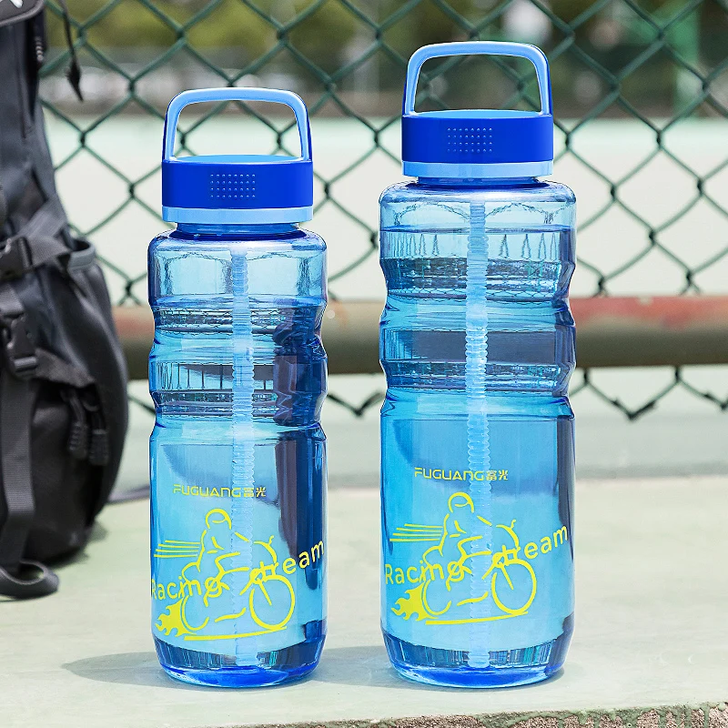 Прозрачная стеклянная бутылка для воды инфузор пешего туризма пластиковая сока