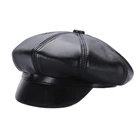 Оптовая продажа, весенне-зимняя восьмиугольная кепка из натуральной кожи, кепка Newsboy, ретро, Литературная Женская и мужская кепка, Кепка для отдыха, аксессуары