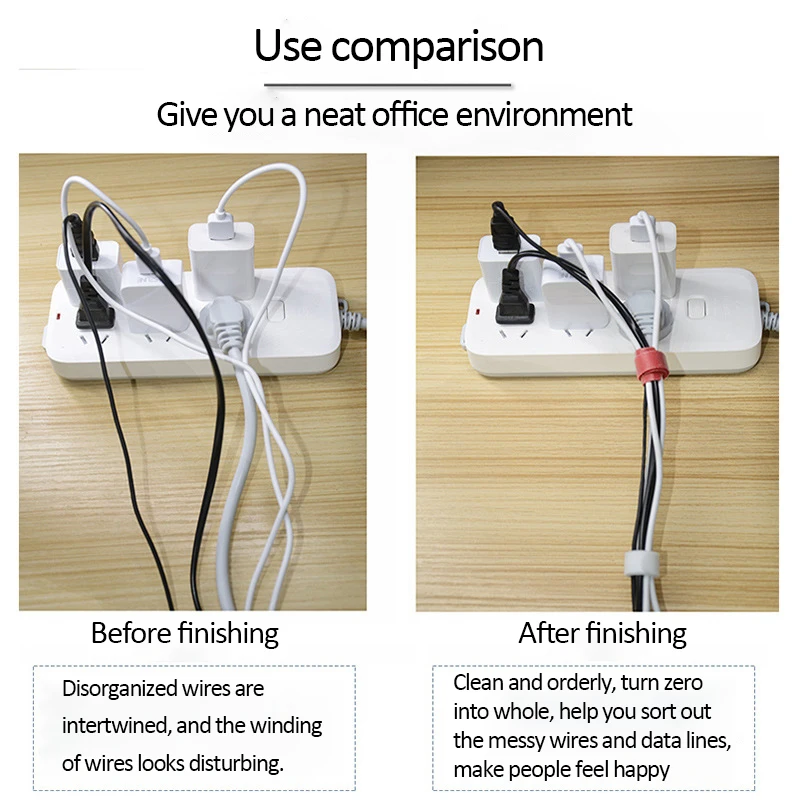 Т-образный кабель на липучке 15 см 50 шт. | Обустройство дома