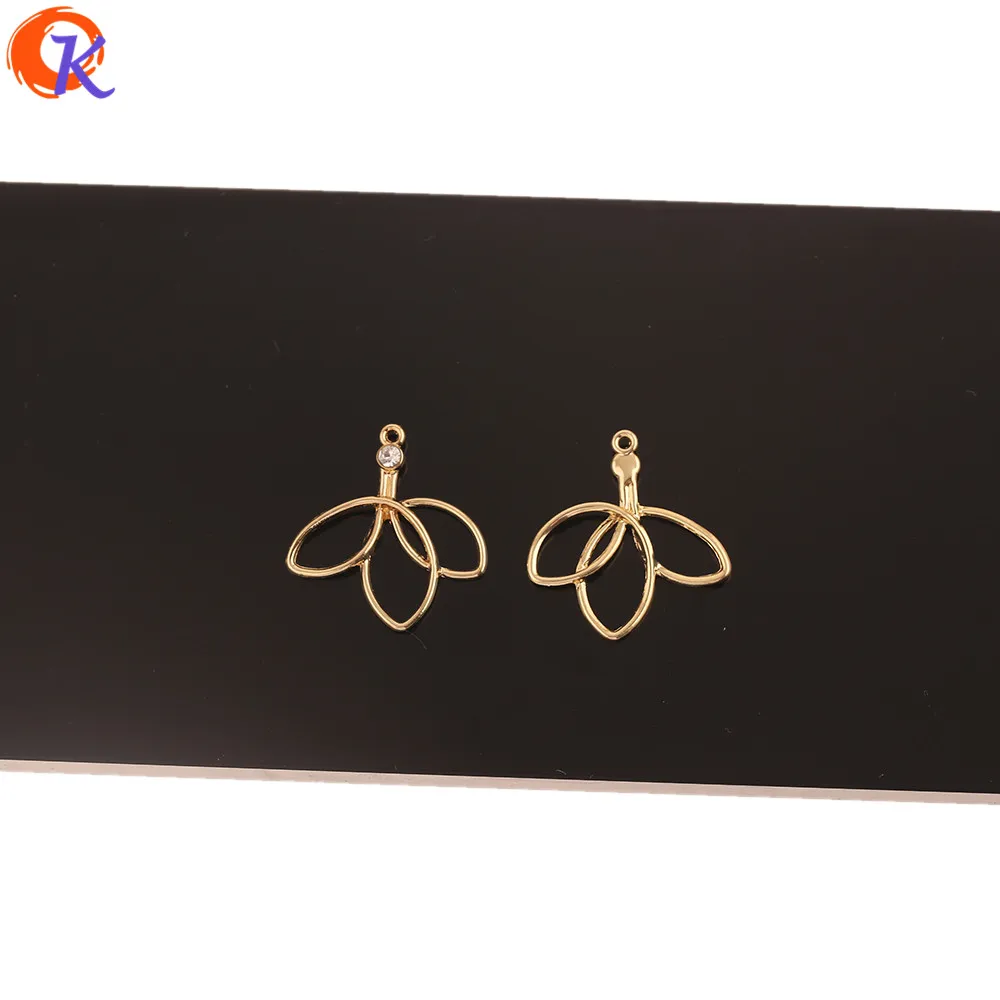 

Cordial Design 100Pcs 26*28MM Jewelry Accessories/Earrings Connectors/Flower Shape/DIY Jewelry Making/Hand Made/Earring Findings