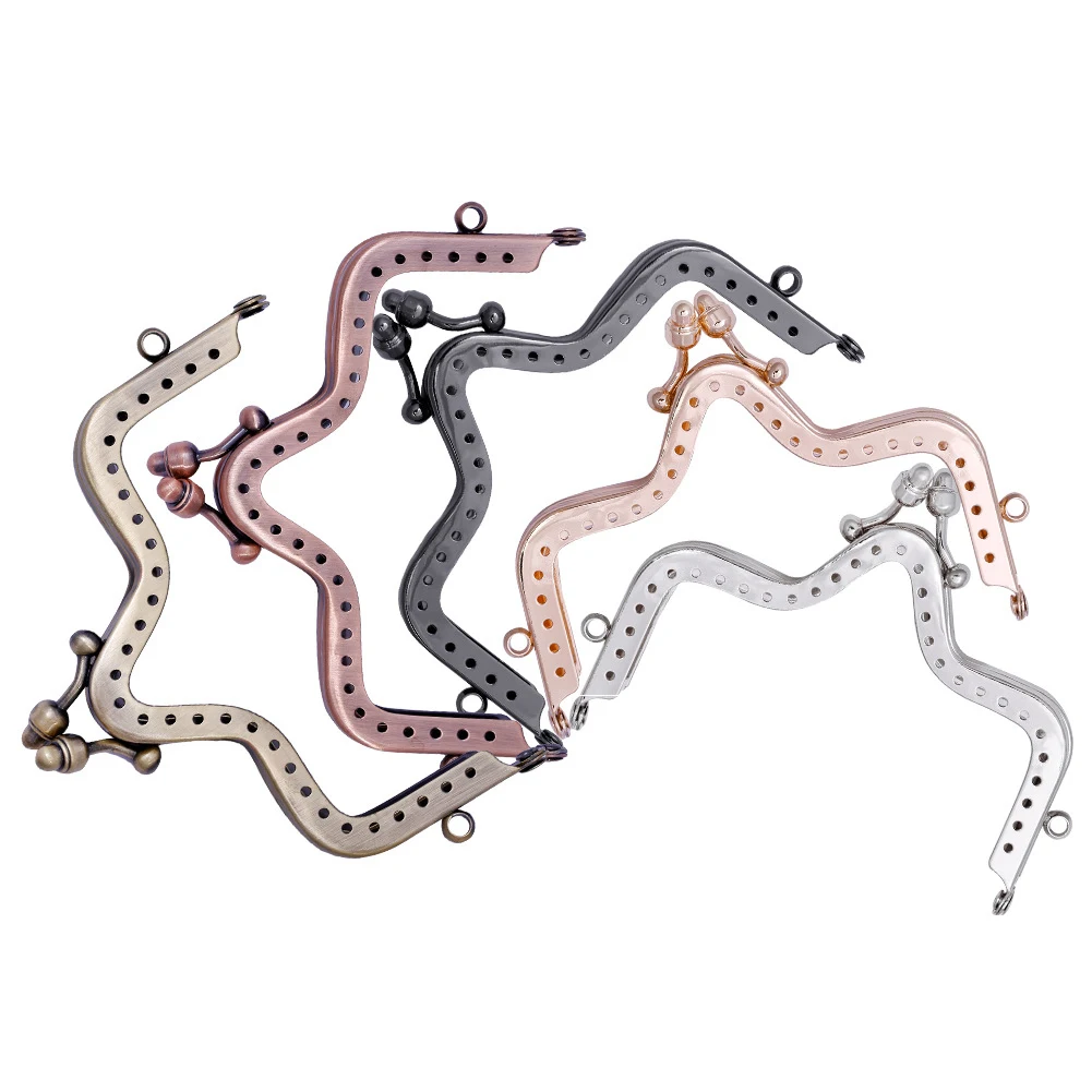 10 шт./лот сделай сам клатч поцелуй застежка замок металлический кошелек рамы для