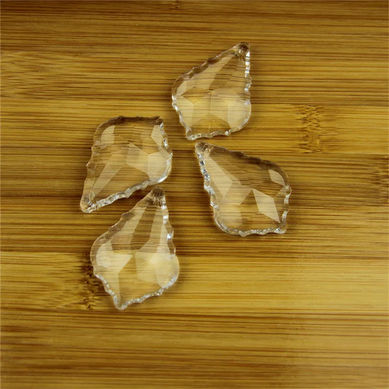 Прозрачная Хрустальная люстра в Форме Кленового Листа подвесные Подвески детали