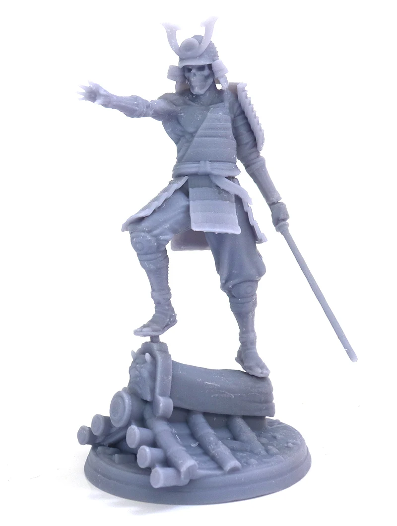 

1/24 75mm 1/18 100mm Resin Model Kits Skeleton Samurai Unpainted Sculpture Figure No Color RW-276