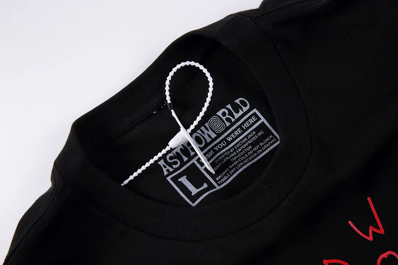 

Travis Scott ASTROWORLD EUROPE WORLD Hiphop Dark Pirnted Women men T shirts tees Streetwear Cotton Casual T shirt